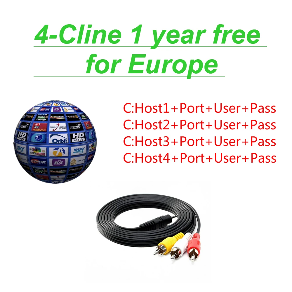 

FREESAT V7 With 1 Year Europe Cline 4 lines cam Spain Germany UK French Polsat NL Channels Satellite receiver DVBS2 set top BOX