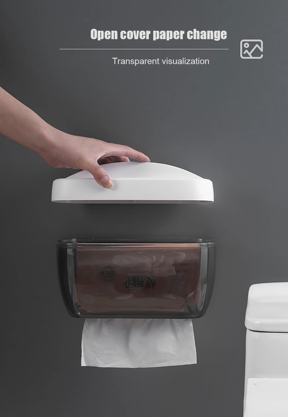 BAISPO держатель туалетной бумаги настенный держатель для туалетной бумаги водонепроницаемый ящик для хранения портативный держатель бумаги для ванной комнаты
