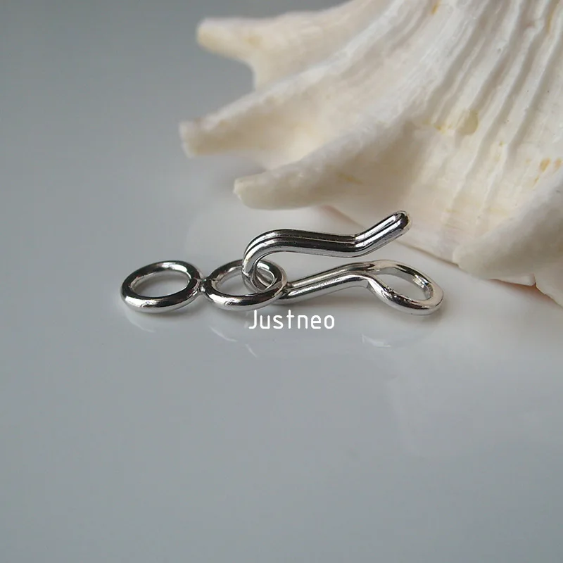 Sterling Silver hook-and-eye clasps (1)