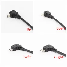 2 шт. USB 2,0 Micro USB вверх и вниз и влево и вправо под углом 90 градусов кабель 30 см зарядное устройство для сотового телефона планшета