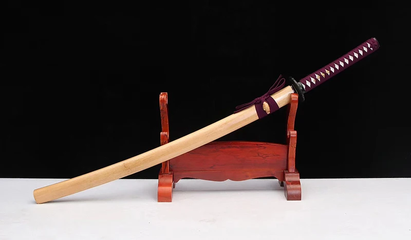 

Japanese Samurai sword Fully Handmade T10 steel+clay tempered Full Tang Blade Katana Functional real katana Very sharp