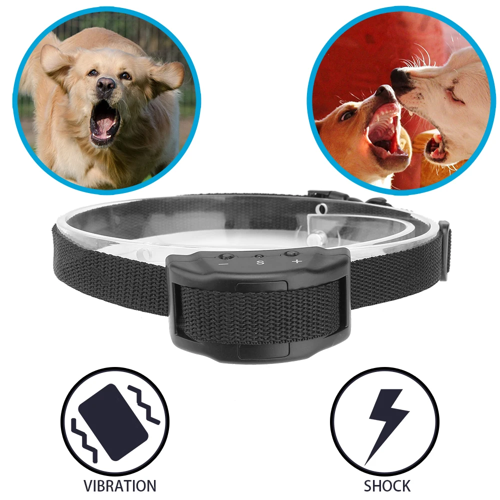 Анти лай устройство против лая ошейник 7 регулируемых уровней чувствительности анти-кора тренировочный ошейник электронный ошейник для собаки