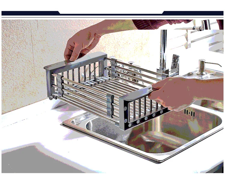Mcioe кухонная стойка для слива телескопическая посуда сливная стойка из нержавеющей стали Стойка для раковины телескопическая корзина M-G1001(320