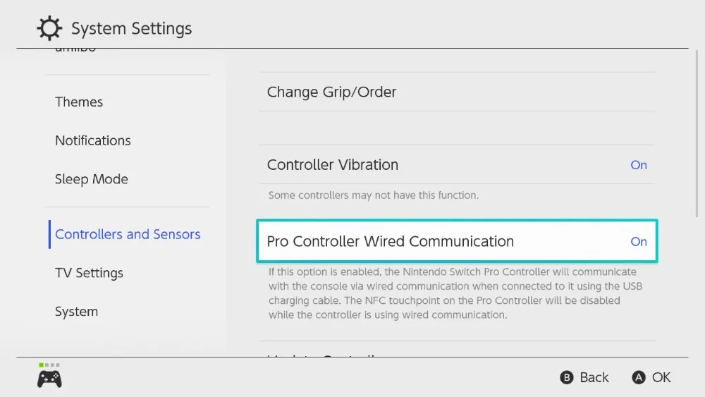 Pro Controller Wired Communication