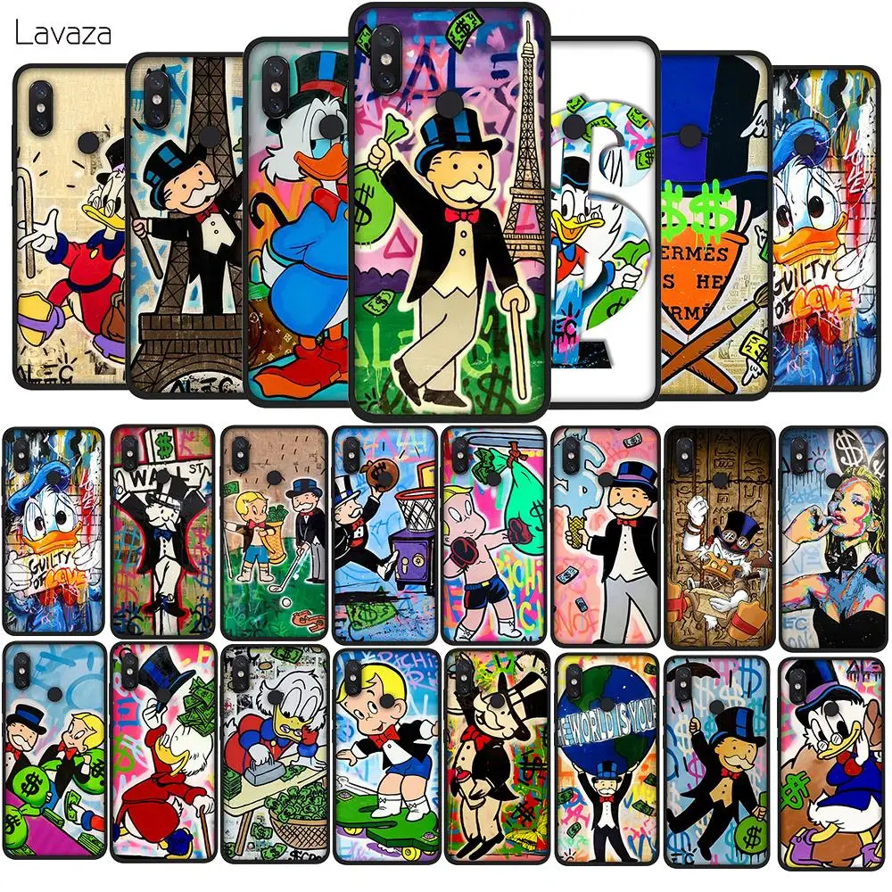 

Lavaza Graffiti decor Scrooge Mc Duck Soft TPU Case for Xiaomi Redmi Note 5 6 7 Pro for Redmi 5A 6A S2 5 Plus Silicone Cover