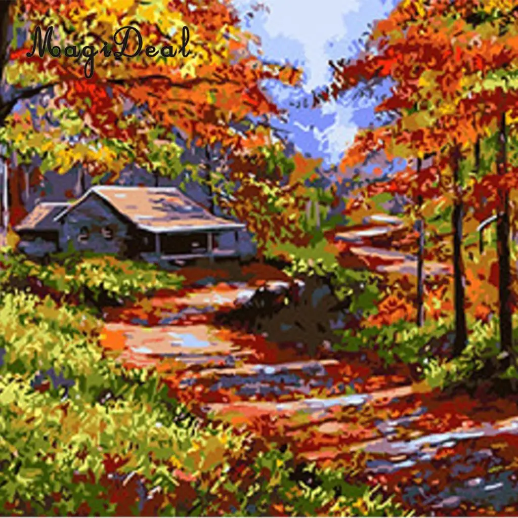 DIY Painting by Numbers for Adults Kids Paint by Number Kits Drawing On Canvas for Home Living Room Decor 40x50cm