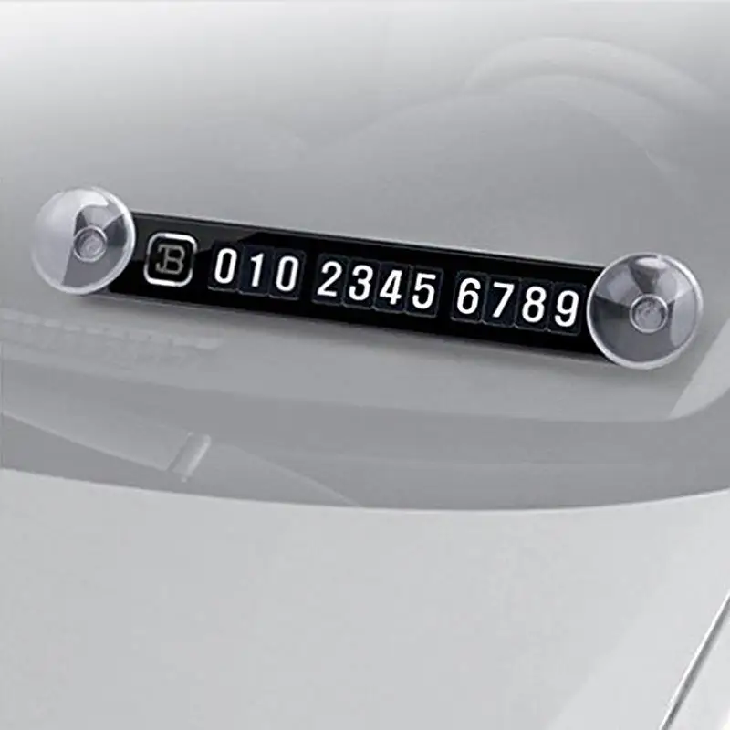 

Car Sticker Car Temporary Parking Card Magnetic Phone Number Card Plate Sucker Car Accessories for VW Golf Skoda Ford Focus Audi