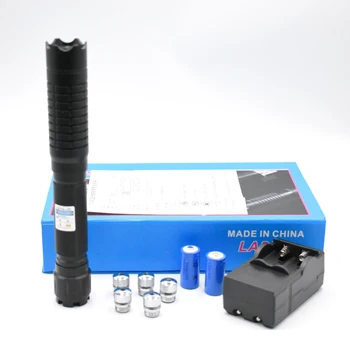 

Most Powerful High Power Military 450nm Blue Laser sight Pointer Pen Adjustable Focus Burning Paper Matches and firecrackers