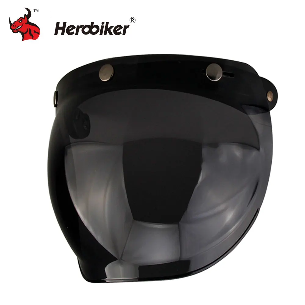 Buy New Retro Vintage 3 Snap Motorcycle Helmet Bubble