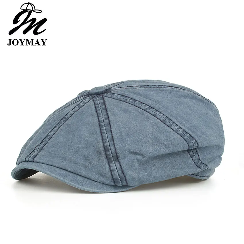 

JOYMAY 2018 New Arrival Spring Berets Caps Unisex Casual Octagonal Hats solid color Peaked Cap Newsboy Hat Visors Y050