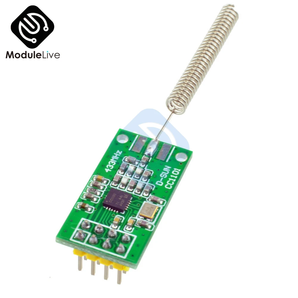 

Wireless Transceiver CC1101 Module 433MHz 2500 NRF Distance Transmission Board OOK ASK MSK Modulation Programable Control 2500