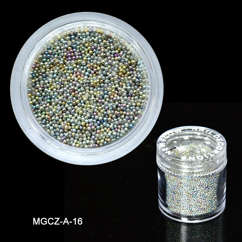

Mini Ball 0.8mm Gradient Microbeads MULTI COLOR Nail Art Caviar Faux Fake Sugar Sprinkles MICRO Beads No hole Beads 10 g jar