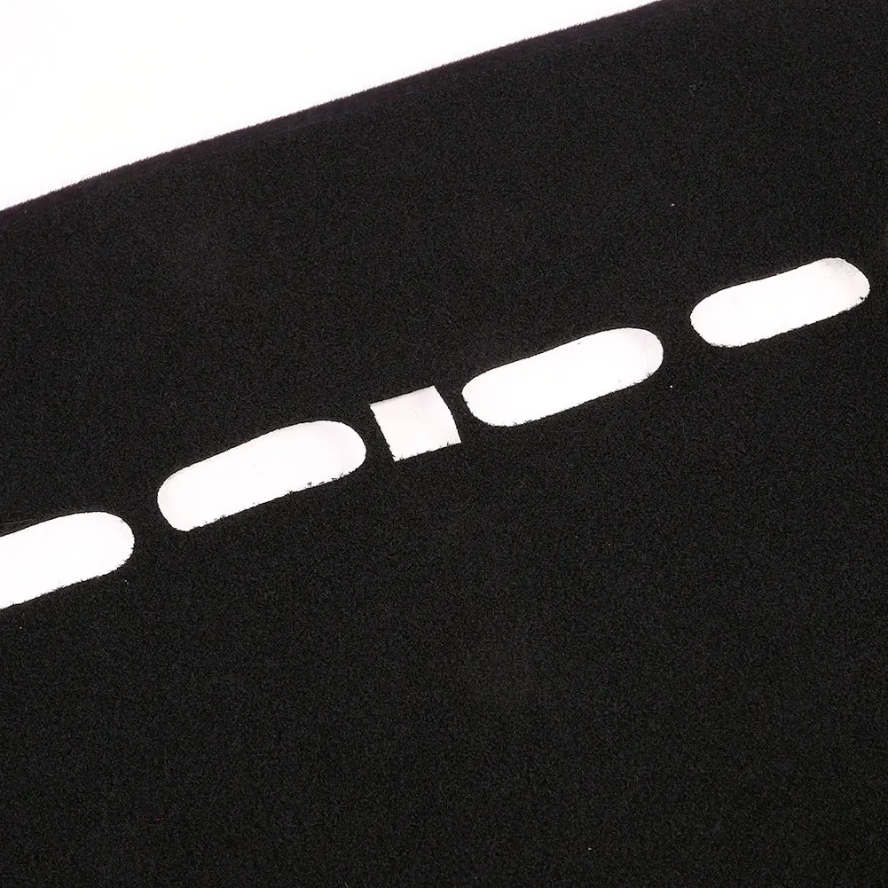 Vehemo войлочная ткань силиконовый коврик для приборной панели, Солнцезащитная Накладка для машины, Накладка для сиденья левого водителя, черные запчасти для двигателей, коврик для приборной панели