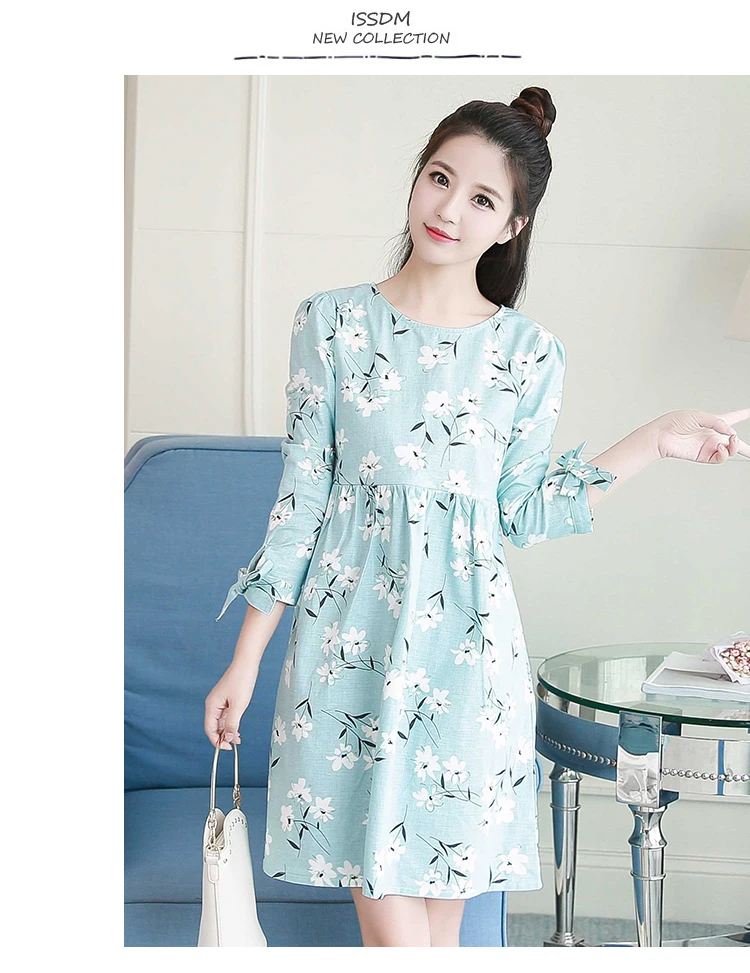 Maternity coat Ties Waist Floral Printed Maternity Dress Summer Autumn Fashion Nursing Clothes for Pregnant Women Pregnancy Clot