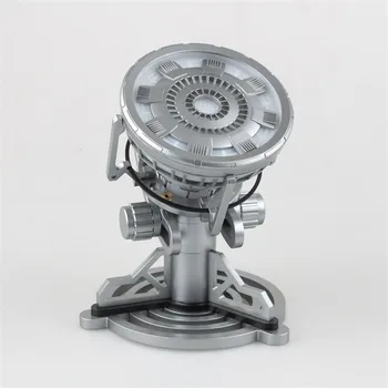 

New Legend 1:1 Scale Iron Man MK6 Arc Reactor With LED Light The Avengers Ironman PVC Action Figure Kids Toys Doll 14cm