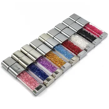 

crystal Pen drive diamond usb flash drive 4gb 8gb 16gb 32gb memory stick metal usb2.0