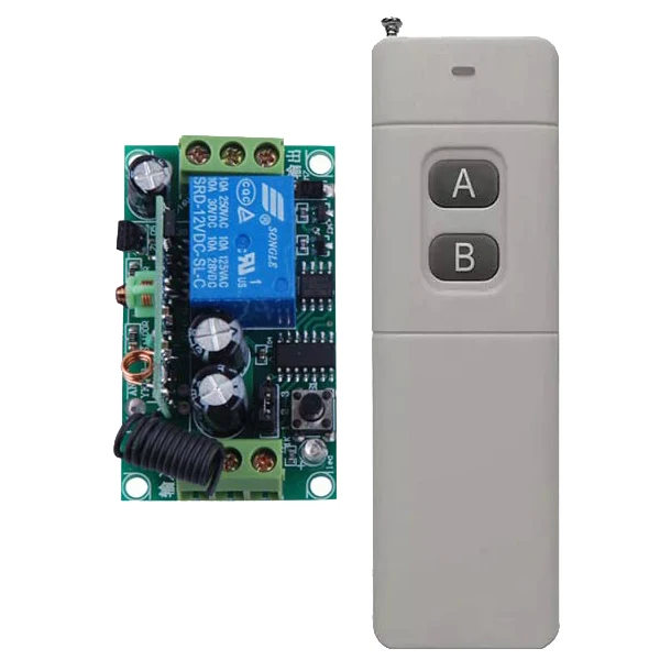 3000m Long Range Remote Control Switch DC 12V 1 CH 10A Relay Receiver Transmitter Learning Light Lamp Wireless Switch 315/433Mhz 3000m Long Range Remote Control Switch DC 12V 1 CH 10A Relay Receiver Transmitter Learning Light Lamp Wireless Switch 315/433Mhz
