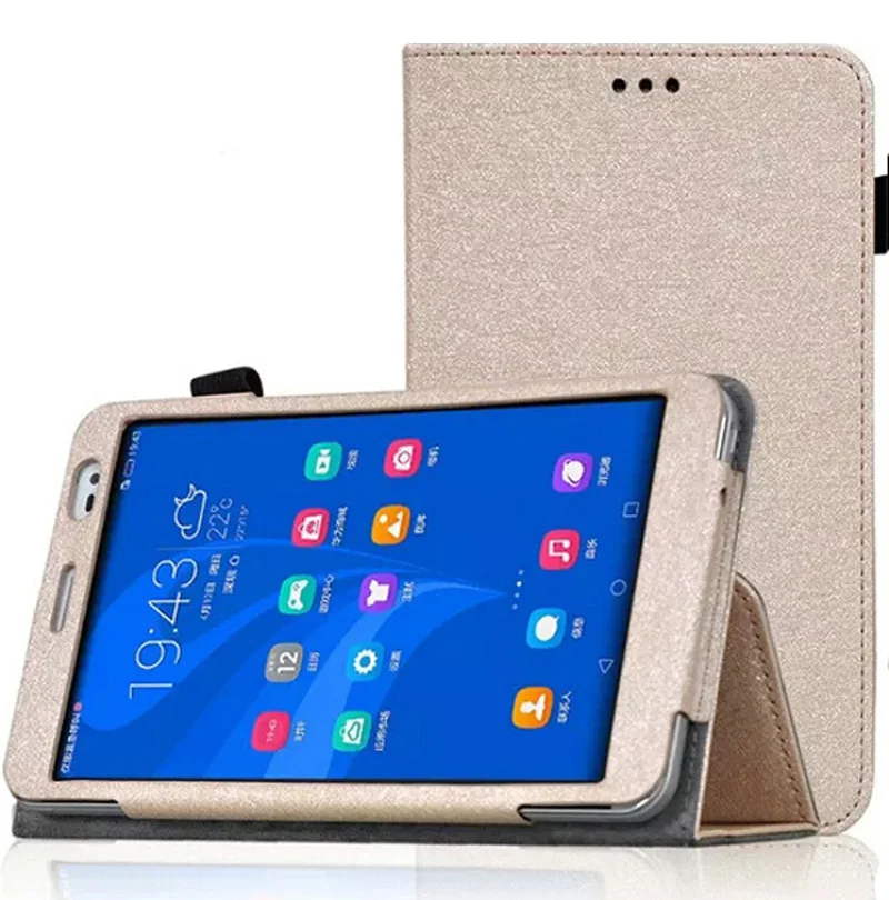 

Ultra Thin Slim Silk Patterns Folio Stand Smart Cover Protective Magnetic Leather Case For Huawei Mediapad 7.0 Honor X2 7" 7inch