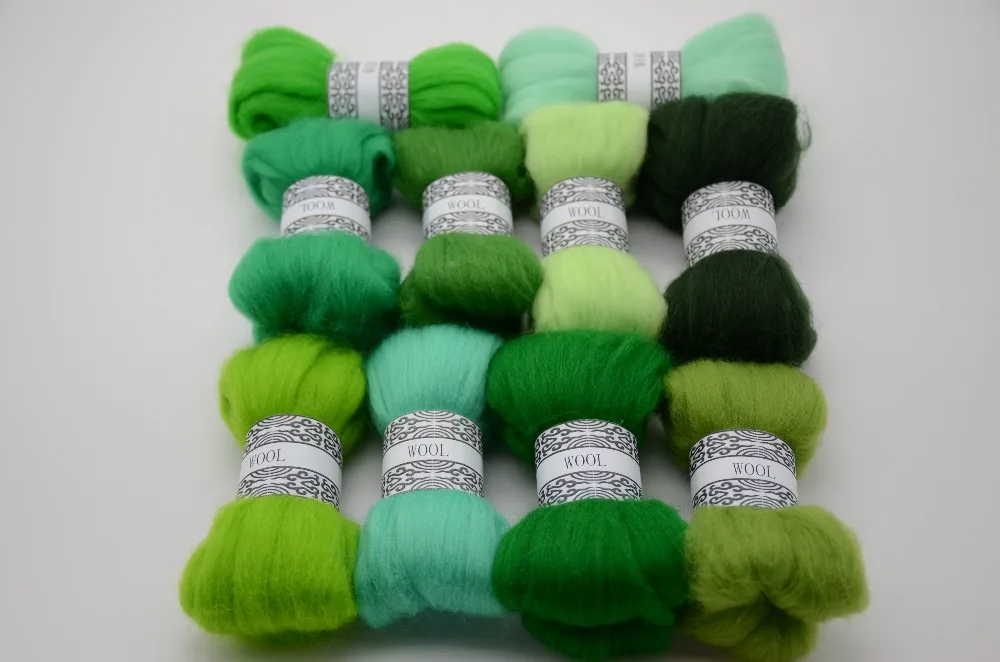 DIY Needle felt 66s wool felt poke fun soft feeling Wool Tops Roving DIY Spin 