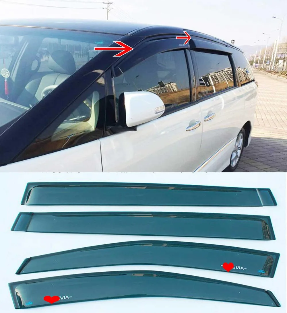

For toyota ESTIMA 50 ACR50 GSR50 PREVIA 2007-2017 Window Rain Eyebrow Visor