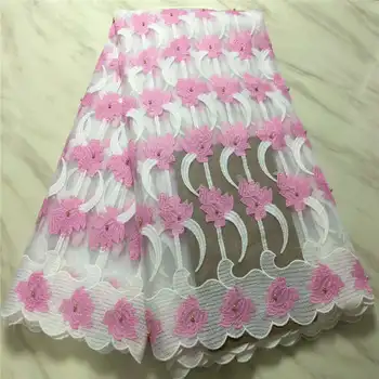 

2019 Beautiful Lilac Mesh Material African Bridal Beaded Lace Fabric High Quality Yellow green Nigerian French Tulle Lace gold