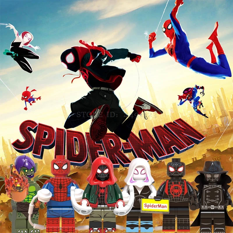 

LEGOing Spider Man Miles Morales Into the Spider-Verse Gwen Stacy Spider Ham Green Goblin Legoing Marvel Movie Avengers Endgame