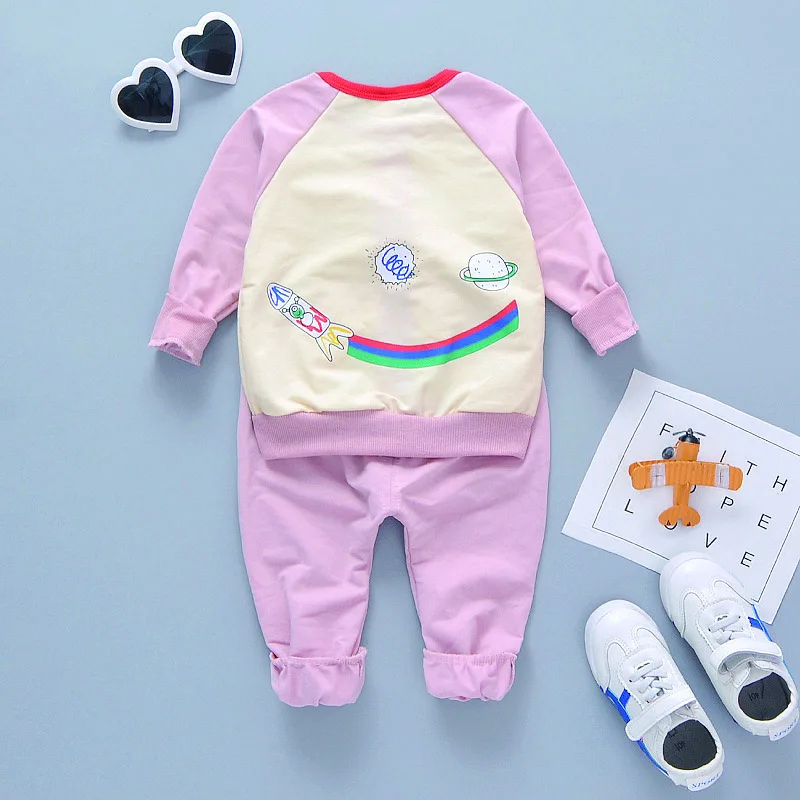 Toddler Children Unisex Boys Girls Printed Letters Cartoon Long Sleeve Hooded Rainbow Two Piece Set 0-4Y Newborn Baby Clothes Toddler Children Unisex Boys Girls Printed Letters Cartoon Long Sleeve Hooded Rainbow Two Piece Set 0-4Y Newborn Baby Clothes