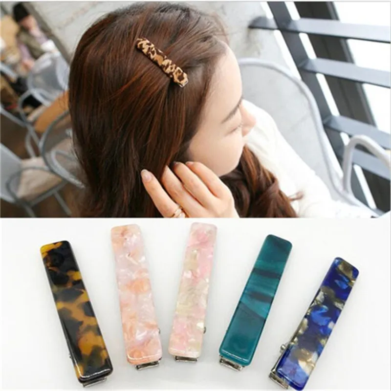 

1PC New Women Japanese Acetate Long Colorful Barrettes Elegant Hair Clips Headbands Lady Metal Hairpins Fashion Hair Accessories