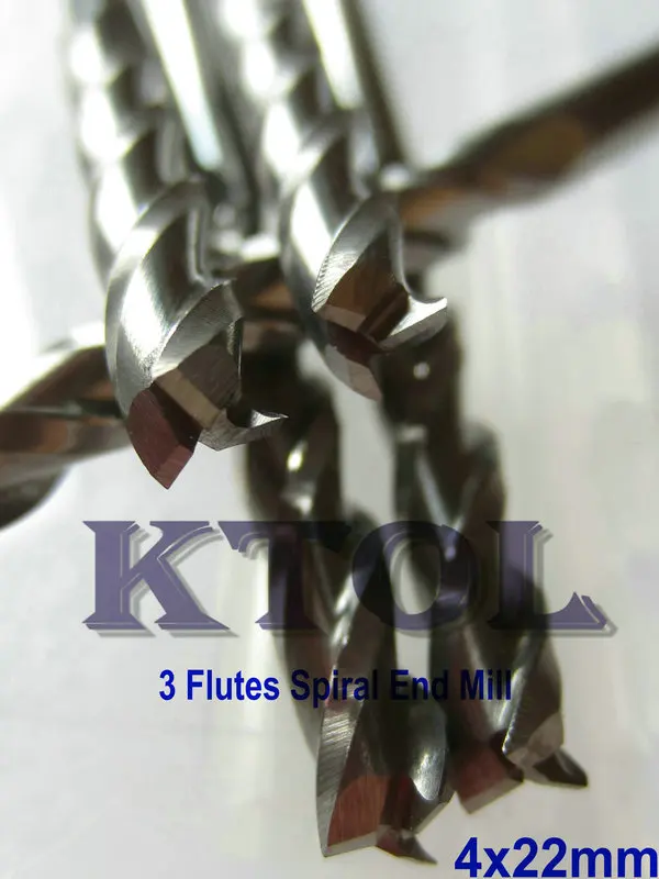 3 flute carbide end mill set cnc router cutters wood engraving cutting bit