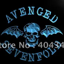 LF113-Avenged Sevenfold группа бар логотип светодиодный знак неонового света