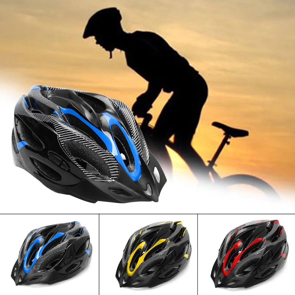 

Safety Adjustable Bicycle Bike Adult Helmet Carbon Fibre Cycling Road Mountain Ridding Accessories ED-shipping