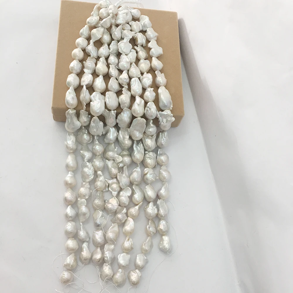 pearl beads,100% Nature freshwater loose pearl with  baroque shape, BIG BAROQUE shape pearl .16-24 mm,nature white white color