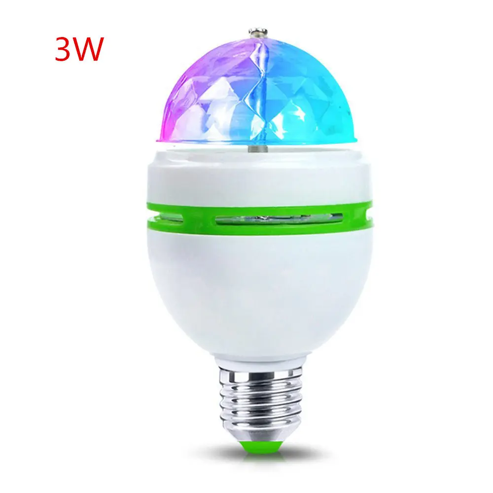 1 قطع 3 واط 6 واط rgb led مصباح e27 ac 110 فولت-220 فولت السيارات الدورية أضواء المرحلة سحر الكرة لمبة ل dj حزب الرقص ديكور المنزل