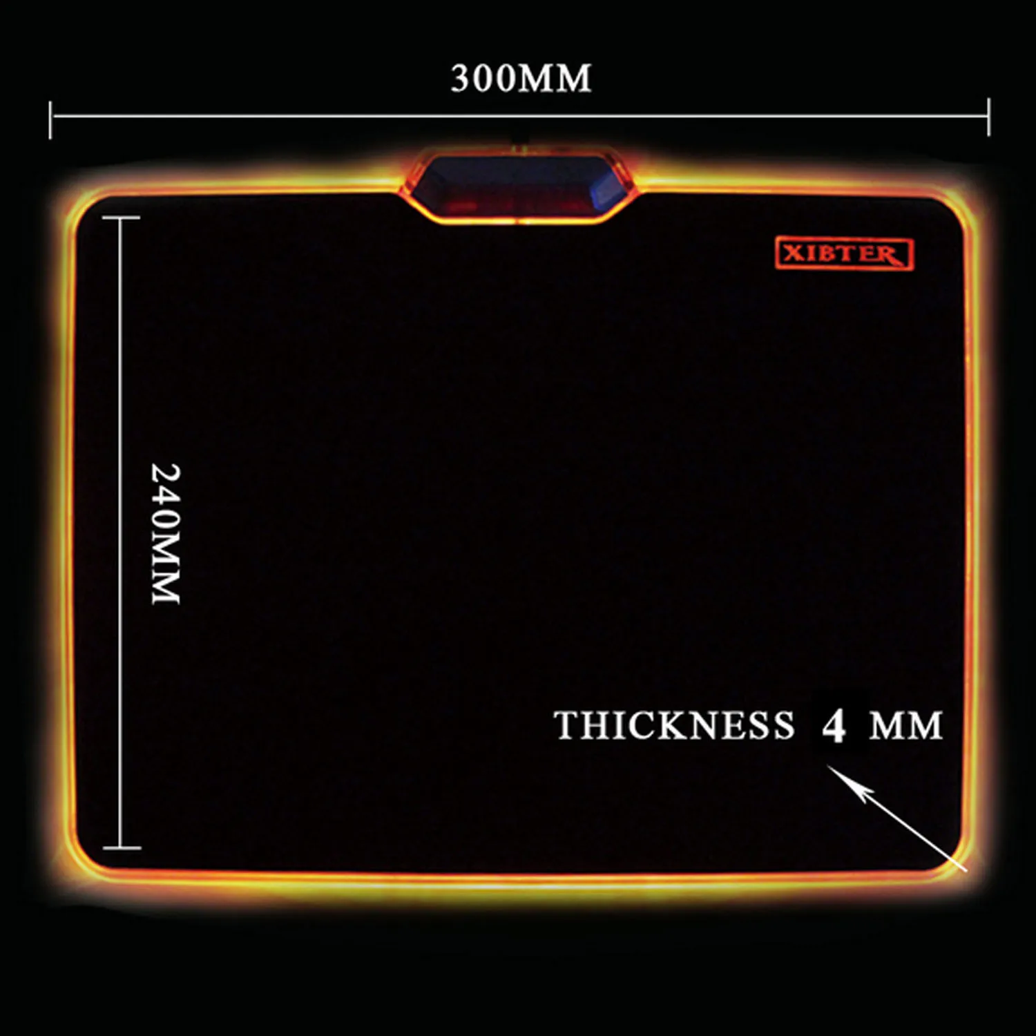 

Elisona LED RGB Colorful Lighting Gaming Mousepad Mouse Pad USB Wired Computer Mice Mat for PC Games LOL Overwatch CS GO Gadgets