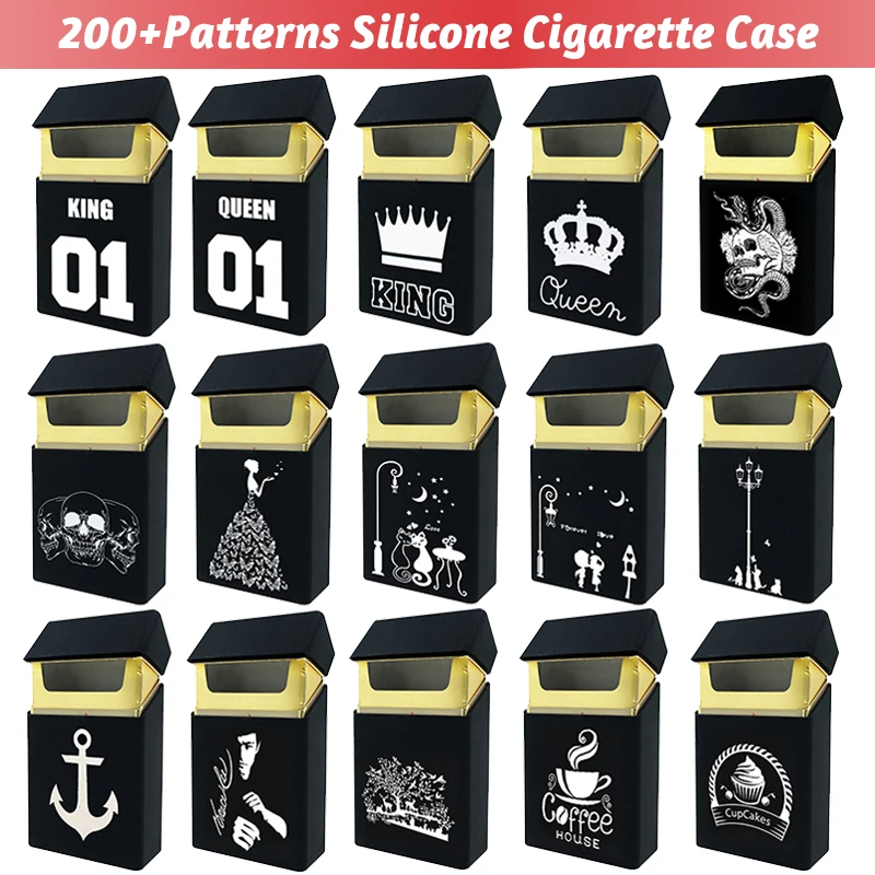 

[inFour+] Hot Exclusive Personality Silicone Cigarette Case Fashion Cover Elastic Rubber Portable Man/Women Cigarette Box Sleeve