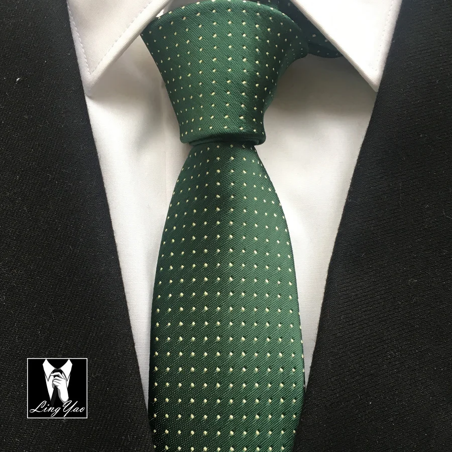 Corbata Skinny de punto verde Accesorios para padrinos Corbata de boda Regalos para Hombre 
