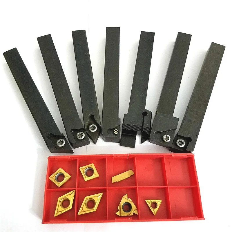 21pcs/set CNC Lathe Turning Tool Holder 12mm Shank Boring Bar + DCMT