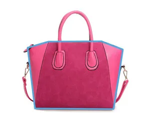 OCARDIAN bolsas mujer, 1 шт., женская сумка из искусственной кожи, матовая, сумки на плечо, сумка-тоут, кошелек, сумка, повседневная,#30, подарок - Цвет: Hot Pink