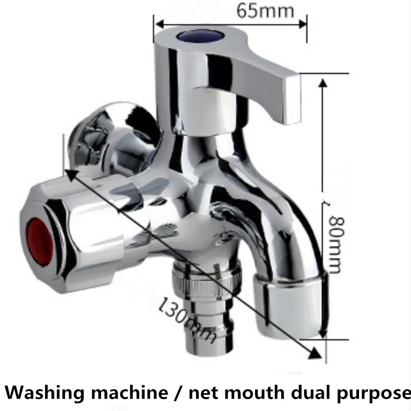 Двойной Функция стиральная машина Медь водопроводный кран для ванной и Кухня традиционные G1/2 подключения биде кран аксессуары