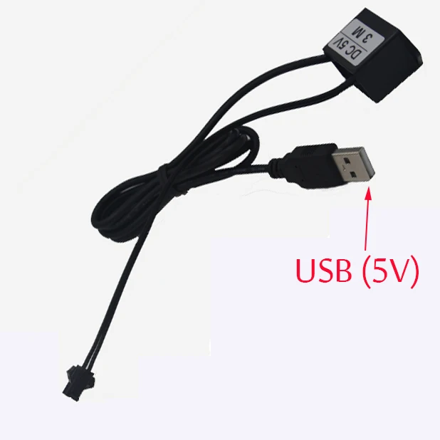 6 м/8 м/10 м EL провод с USB инвертором 5 в Танцевальная вечеринка Декор струнный светильник светодиодный гибкий EL провод веревка лента Водонепроницаемая светодиодная лента лампа