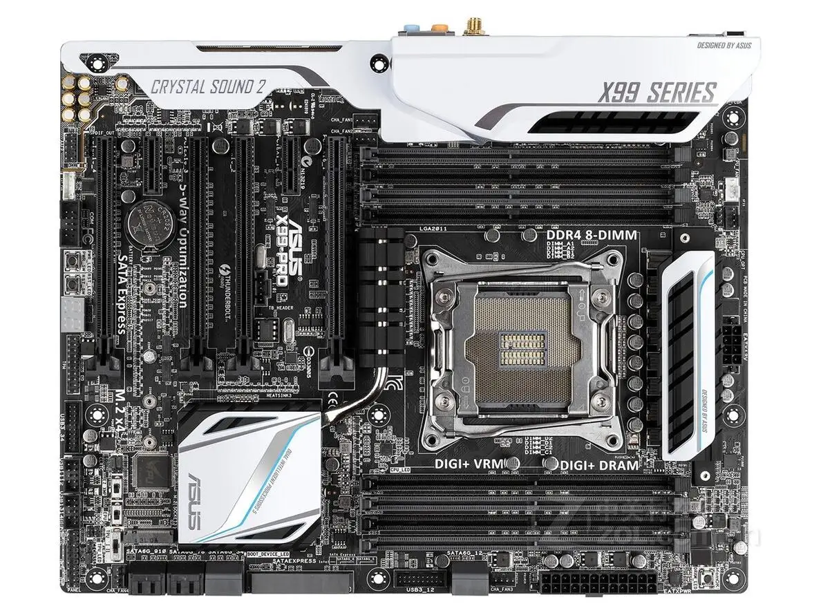 Koop X99 PRO Desktop moederbord X99 LGA 2011 V3 DDR4 USB2.0 USB3.0 64GB ATXmotherboard gebruikt moederbord