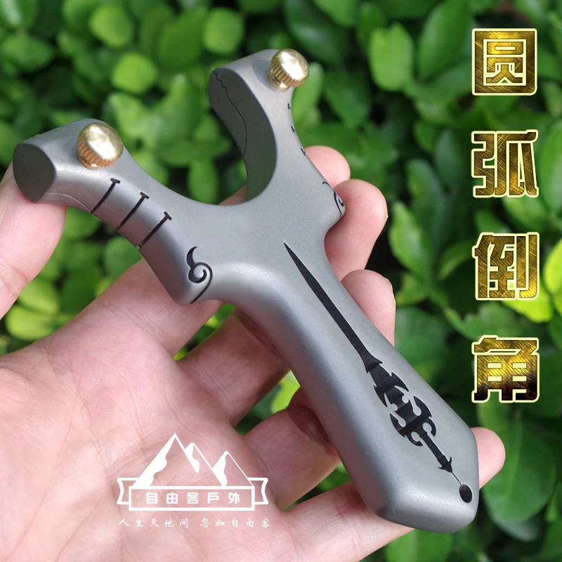 

Professional TC21 titanium alloy Slingshot Hunting Slingshot Catapult Flat Rubber Bands Slingshot Outdoor Shooting Sling shot