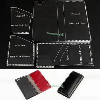 

1 Pcs Acrylic Phone Case Templates Model WT922 for iPhone 6 Phone Plus Cover Pattern Tool Handwork LeatherCraft DIY