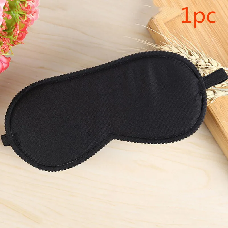 Hot Soft Portable Eye Mask Black Fast Sleeping Eyeshade Cover Eye Masks Shade Patch Women Men Blindfold Travel Sleepmasker 3