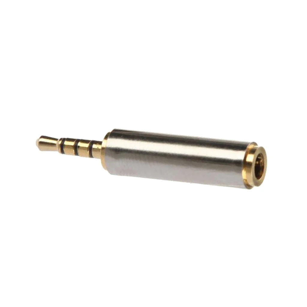 NEW Headphone Adapter 2.5mm Male to 3.5mm Female Connector Audio Converter Jack Socket AUX Stereo Full Metal Earphone For iPhone