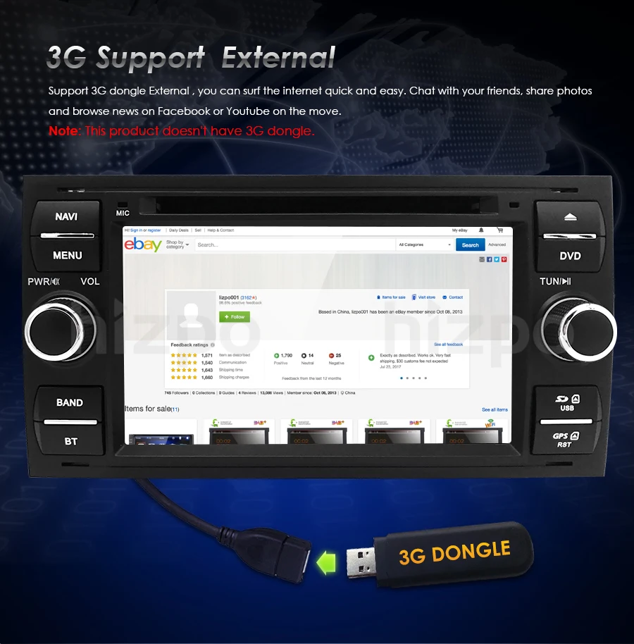 8 &quot2 din автомобильный DVD для Ford/Focus/Mondeo/Transit/C MAX/Fiest TPMS gps навигационное Радио BT 1080 P DAB