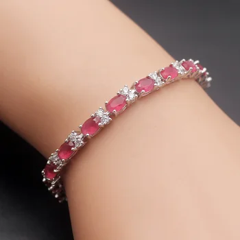 

HERMOSA jewelry Classic fine 3 color selection Charm 925 sterling silver Color Accessory Fashion small Bracelet 8 inch HBG0019
