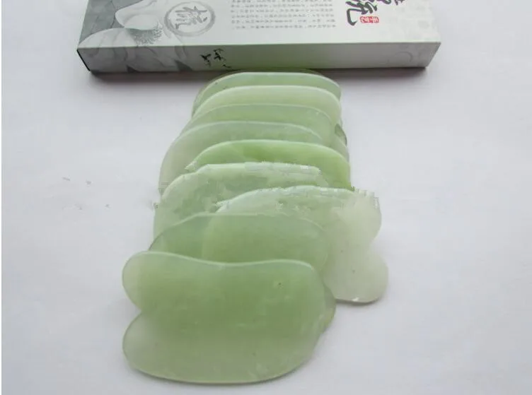 KCONYD с фабрики натуральный нефрит для тела и лица Guasha пластина-XIUYAN Jade-форма пластины 02