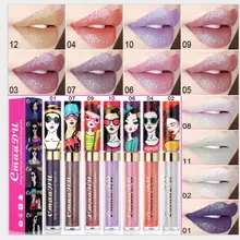 CmaaDu новая 12 цветов Хамелеон Волшебная помада Водонепроницаемая Алмазная Вспышка блеск для губ жемчуг не выцветает антипригарная чашка губная помада