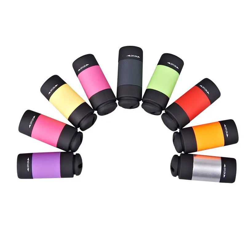 Goede AIMIHUO USB LED Zaklamp Oplaadbare Draagbare Sleutelhanger Hoogtepunt LED Mini Outdoor Kleine Torch Kleur door willekeurige mini torch